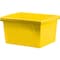 Storex Storage Bin, Polypropylene, Yellow, 3 PK 61453U06C - alternate 10